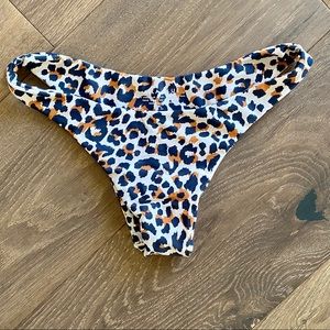 Free People Aila Blue Cheeky Bottoms